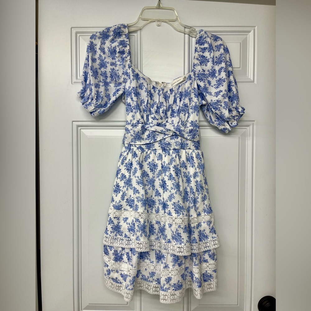 Altar’d State Blue Floral Dress